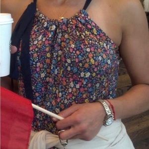 Silk Floral Tory Burch tank